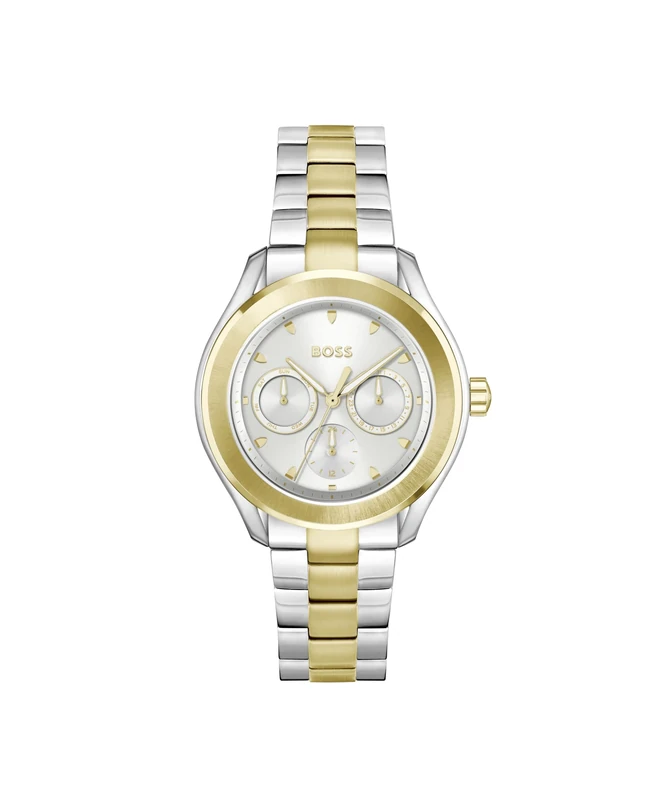 BOSS Analogue Multifunction Quartz Watch for Women LIDA Collection with Two-Tone Stainless Steel Bracelet - 1502746