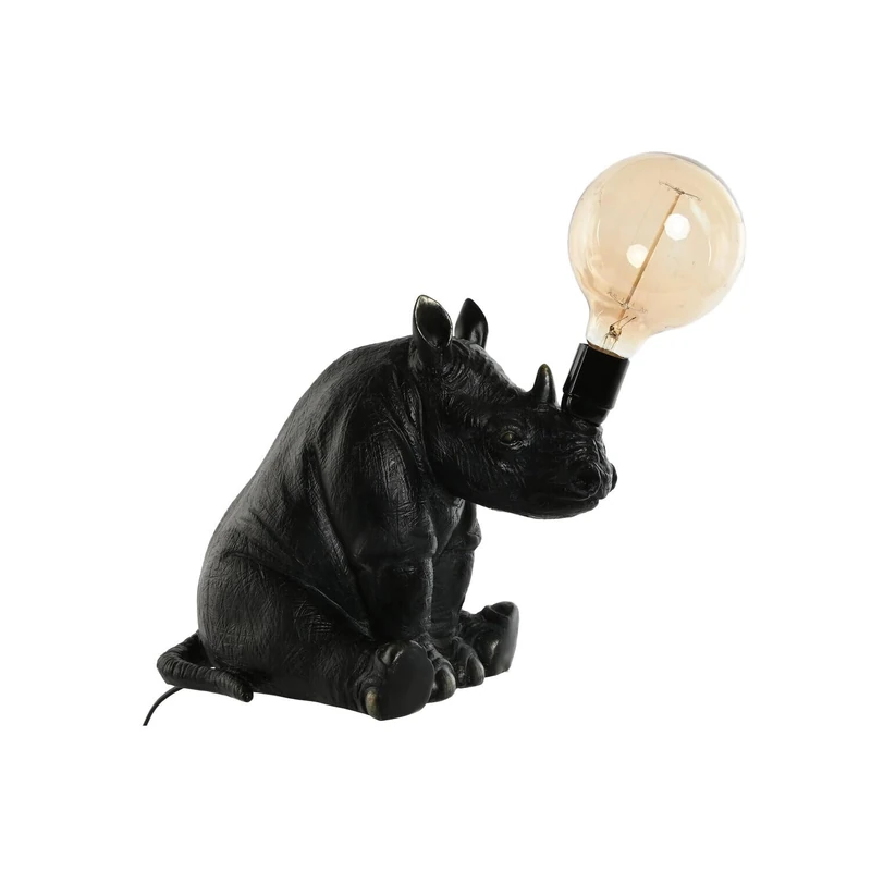 Table LAMP Resin 35X21,7X29 RINO Black