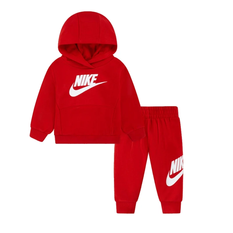 Nike - Jumpsuit consisting of sweat jacket and trousers, sweatshirt with hood, sweatshirt with kangaroo pockets, sweatshirt with embroidered logo, trousers with adjustable waist with drawstring,