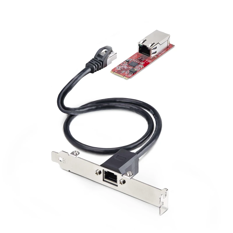 StarTech.com 1-Port 2.5GbE 2280 M.2 Network Card, NBASE-T PCIe Ethernet, Intel I225-V, Multi-Gigabit, SFF/Desktop PC LAN Card, TAA