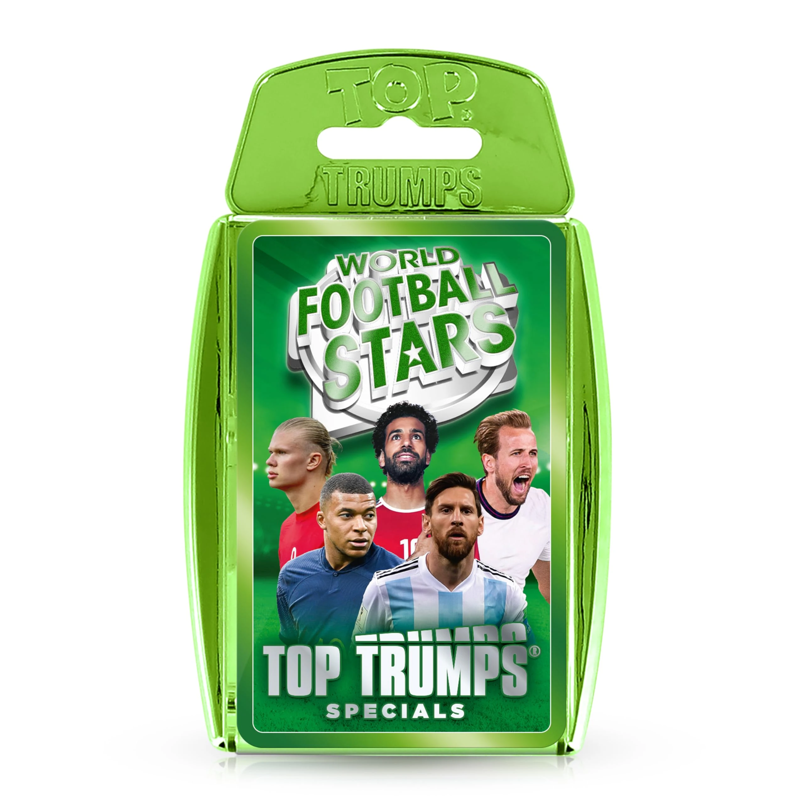Top Trumps World Football Stars Specials Card Game Green, Play with Lionel Messi, Neymar and Harry Kane, Educational Gift and Toys for ages 6 plus