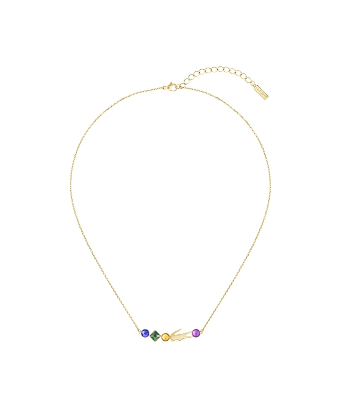 Lacoste Women's DEVA Collection Chain Necklace in Yellow Gold - 2040360