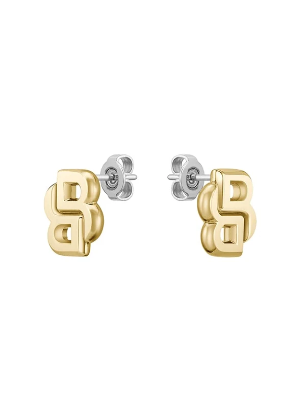 BOSS Jewelry Women's YCON Collection Stud Earrings Yellow gold - 1580562