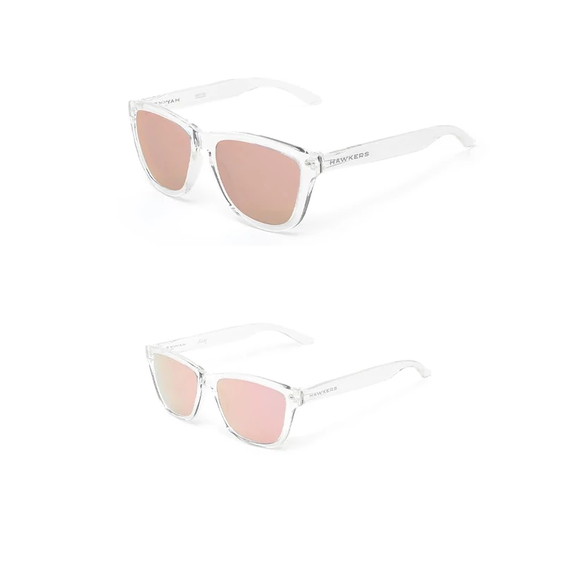 HAWKERS Padded Pouch Glasses Case, Pink-Silver, One Size