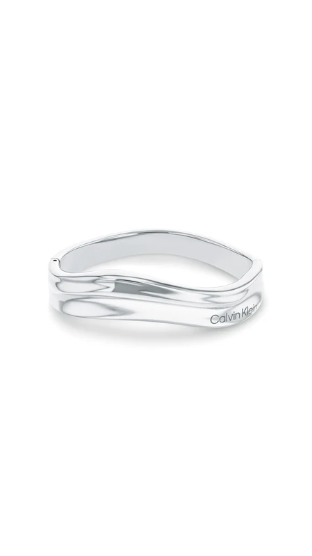 Calvin Klein Women's ELEMENTAL Collection Bangle Bracelet in Stainless Steel - 35000641
