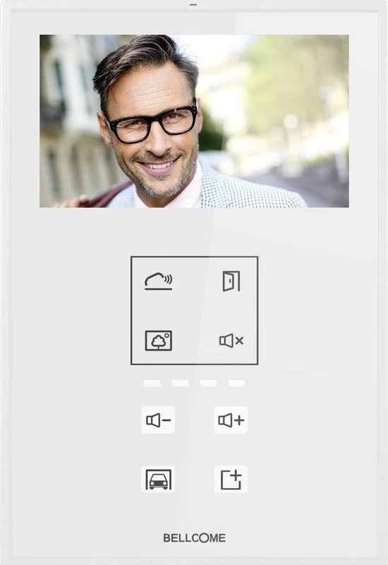 Bellcome VTM.4S083.BLWTL video door intercom Wired Indoor unit White, Multicolor - Image 1