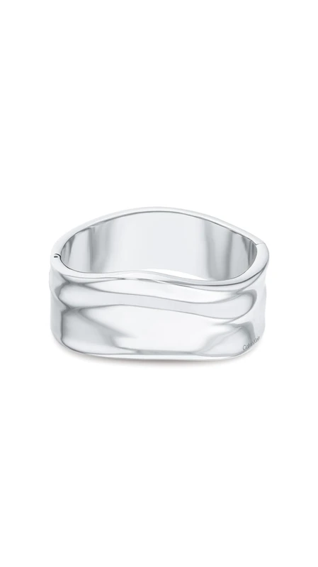 Calvin Klein Women's ELEMENTAL Collection Bangle Bracelet in Stainless Steel - 35000640