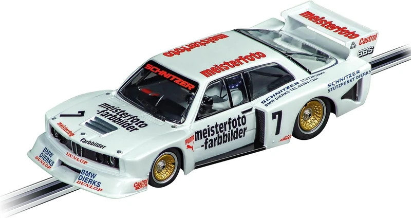 Carrera 20032037 Digital 132 BMW 320 Turbo Flachbau Team Schnitzer, No.7 1:32 Scale Slot Car, With Front, Rear & Brake Lights Suitable For Ages 8 Years+