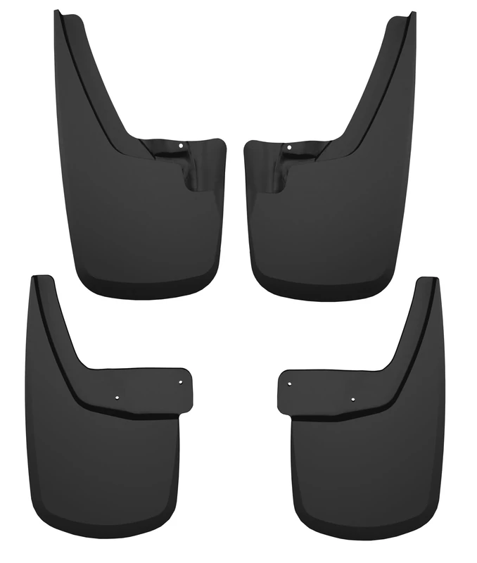 Husky Liners - Front & Rear Mud Guards | Fits 2024 GMC Canyon, Crew Cab (Excludes AT4X Models) - Front & Rear Set - Black, 4 Pcs. | 58326
