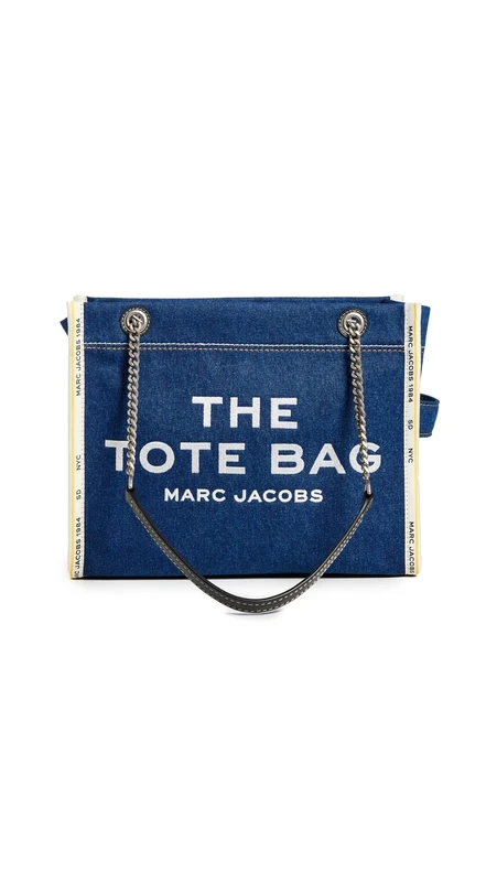 MARC JACOBS 2F4HTT018H05-473 THE MEDIUM TOTE Bag Women's DARK WASH Size ONE SIZE