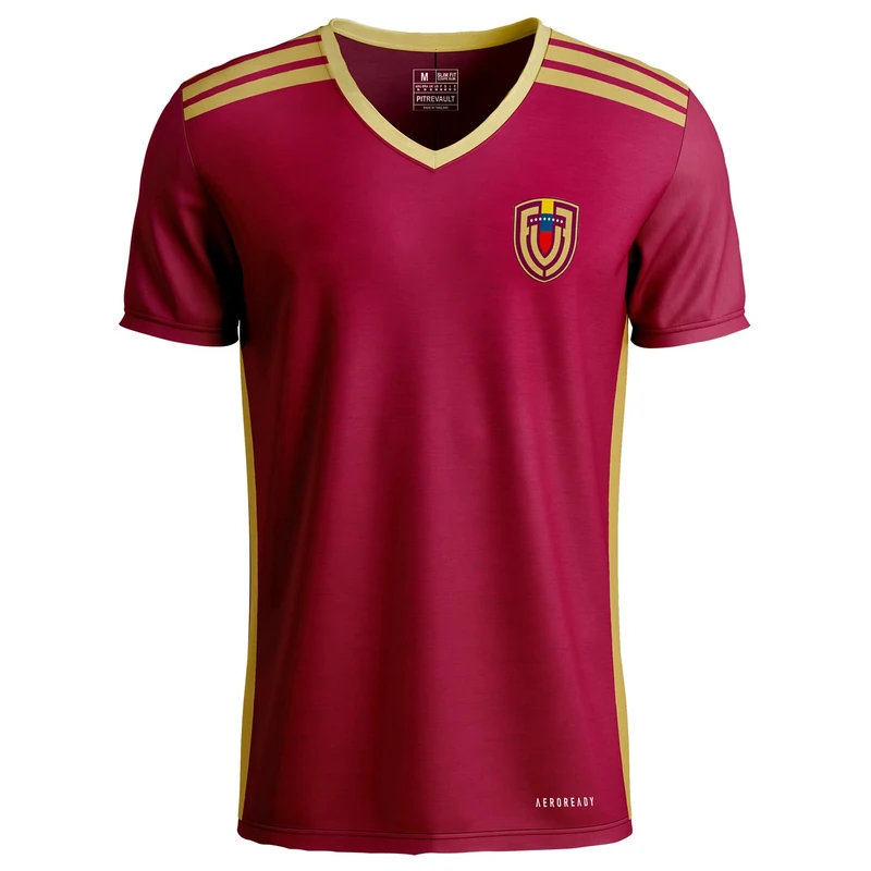 Camiseta de Venezuela, Venezuela Soccer Jersey, Camiseta de Futbol, Ideal para Aficionados al Soccer y Baseball, Vinotinto, XL