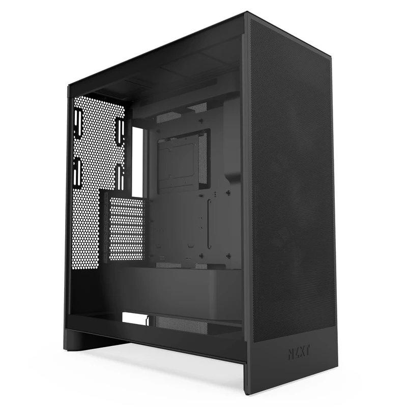 NZXT H7 Flow | Mid-Tower ATX Airflow Case | Supports 3 x 120mm Fans in Bottom for Direct GPU Cooling | Includes 3 x 120mm Front Fans | 420mm Front Radiator Support | Cable Management | Black