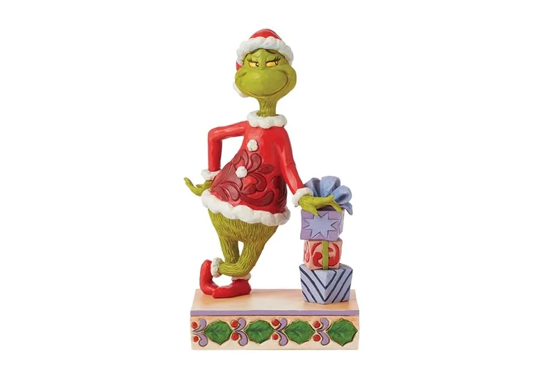 Enesco Jim Shore Grinch On Stacked Gifts Figurine