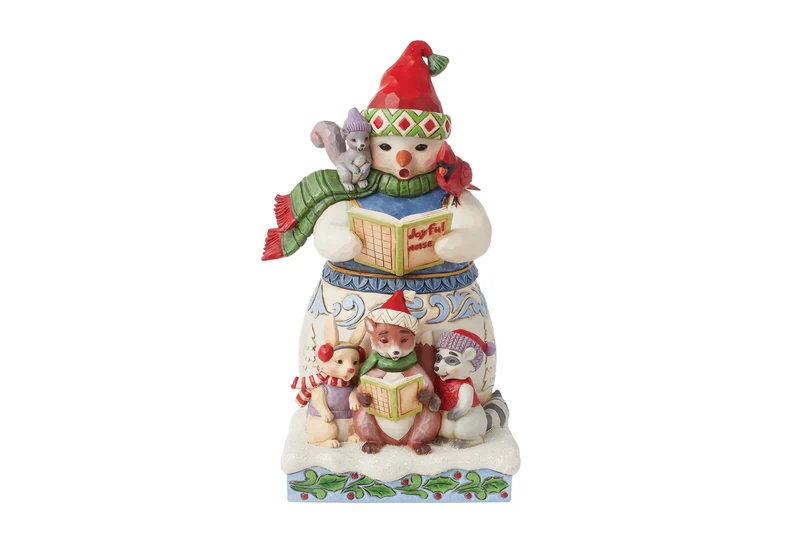 Enesco Jim Shore Ww Snowman Carolling Figurine - Image 1