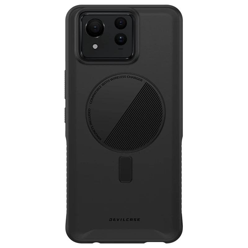 ASUS Zenfone 11 Ultra DEVILCASE Guardian Ultra-Mag Lite, Compatible with Magnetic Ring Accessory, Raised Camera Bezel, Diamond Cut Aluminum Alloy Buttons Black