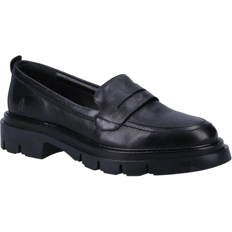 Hush Puppies Female Reece Loafer, Black, 6