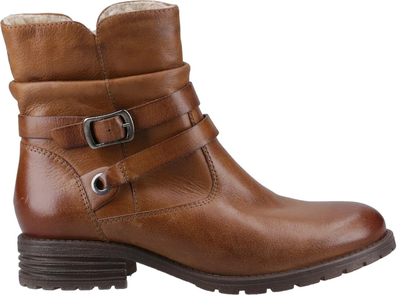 Hush Puppies Female Piper Ankle Boots, Tan, 4