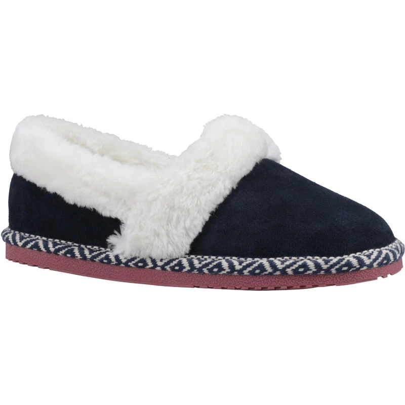 Hush Puppies Female Ariel Slippers, Navy, 4