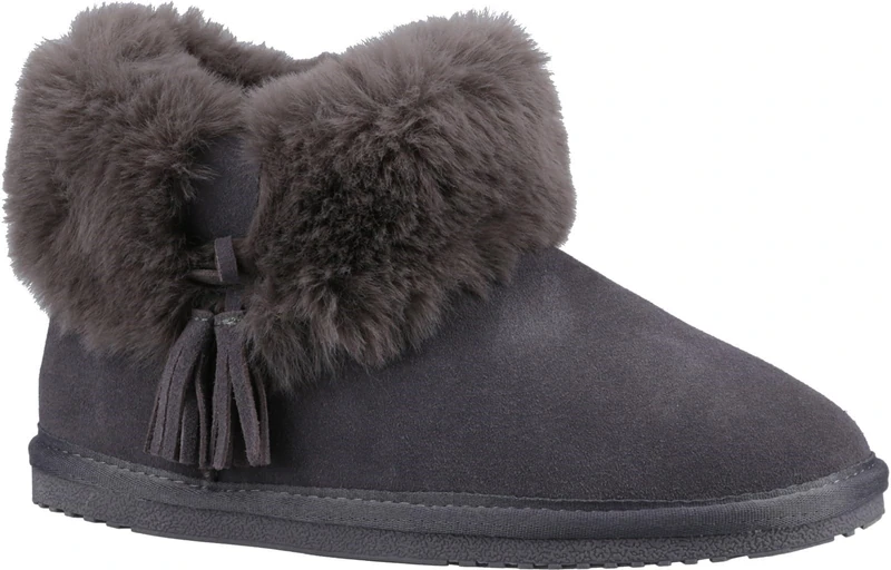 Hush Puppies Female Ayana Slippers, Grey, 4