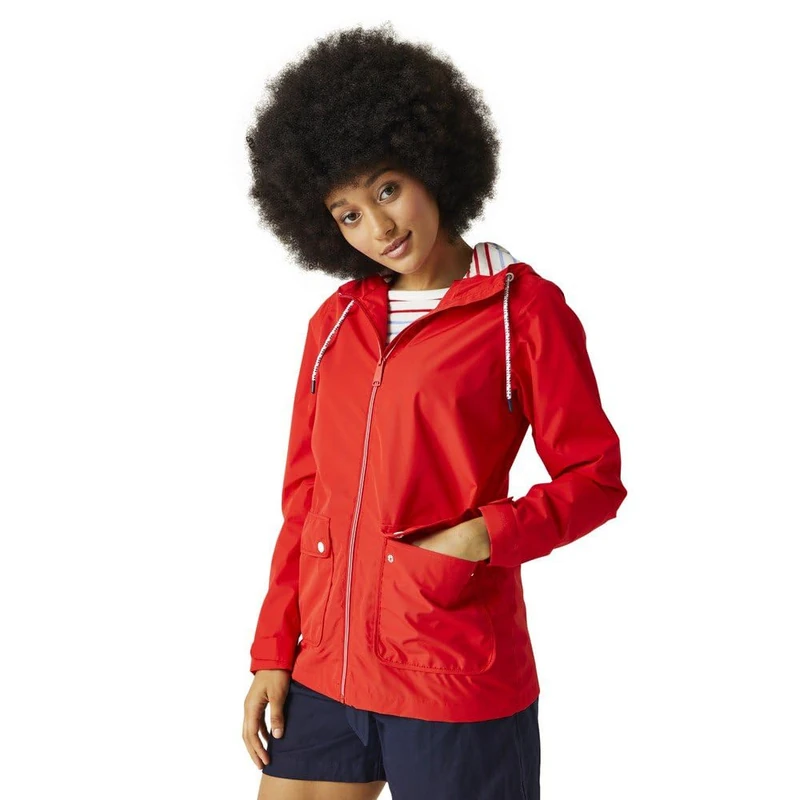 Regatta Womens Bayletta Full Zip Hooded Rain Coat - Image 1