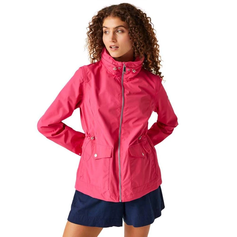 Regatta Womens Navassa Full Zip Hooded Rain Coat - Image 1