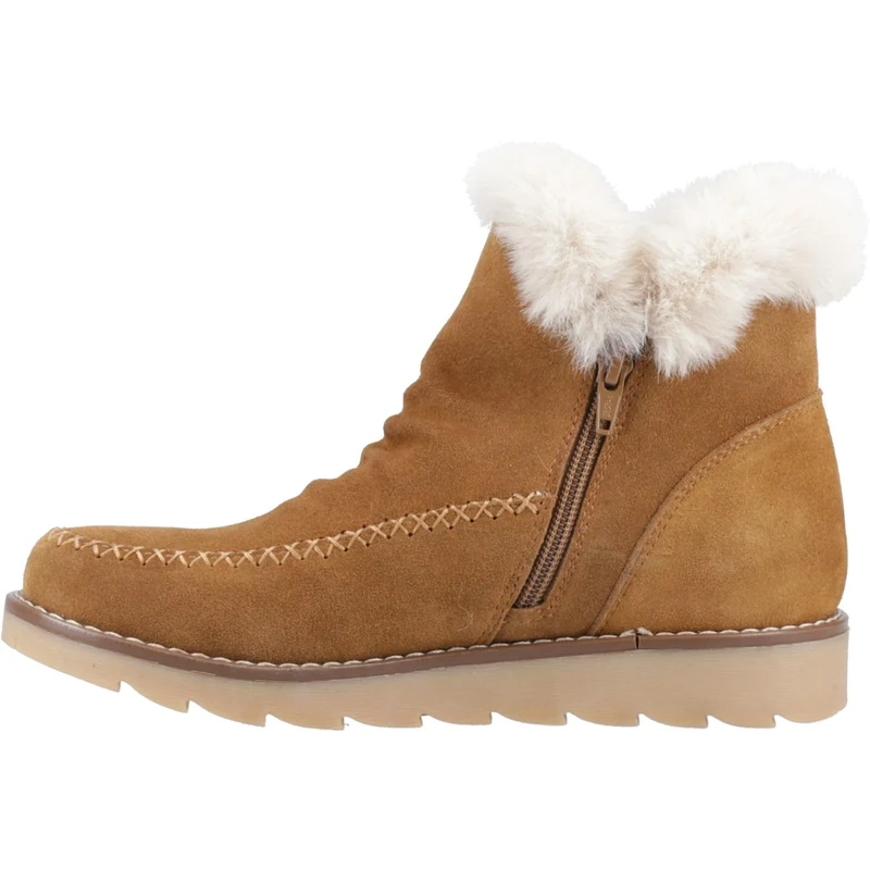 Hush Puppies Female Moira Mid Boot, Tan, 5