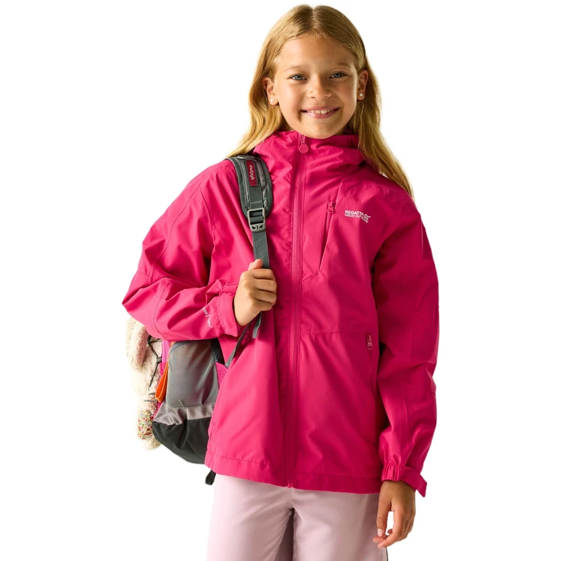 Regatta Girls Calderdale III Full Zip Waterproof Coat