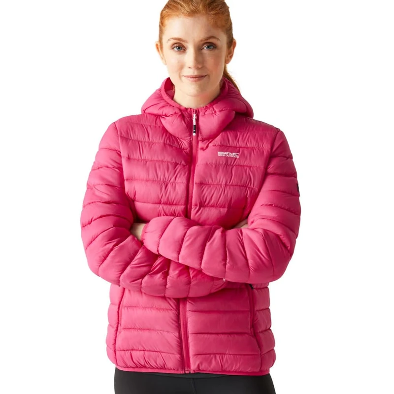 Regatta Womens Wattierte Isolierte Jacke Mit Kapuze Padded Coat, Pink Potion, 18 UK - Image 1
