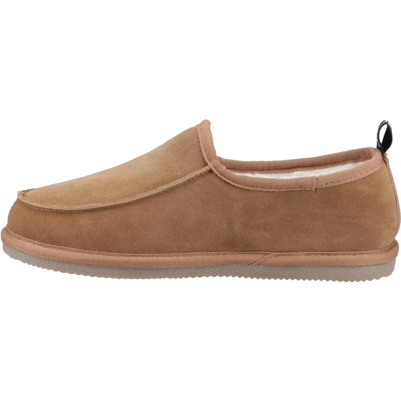 Hush Puppies Male Charles Slippers, Tan, 12