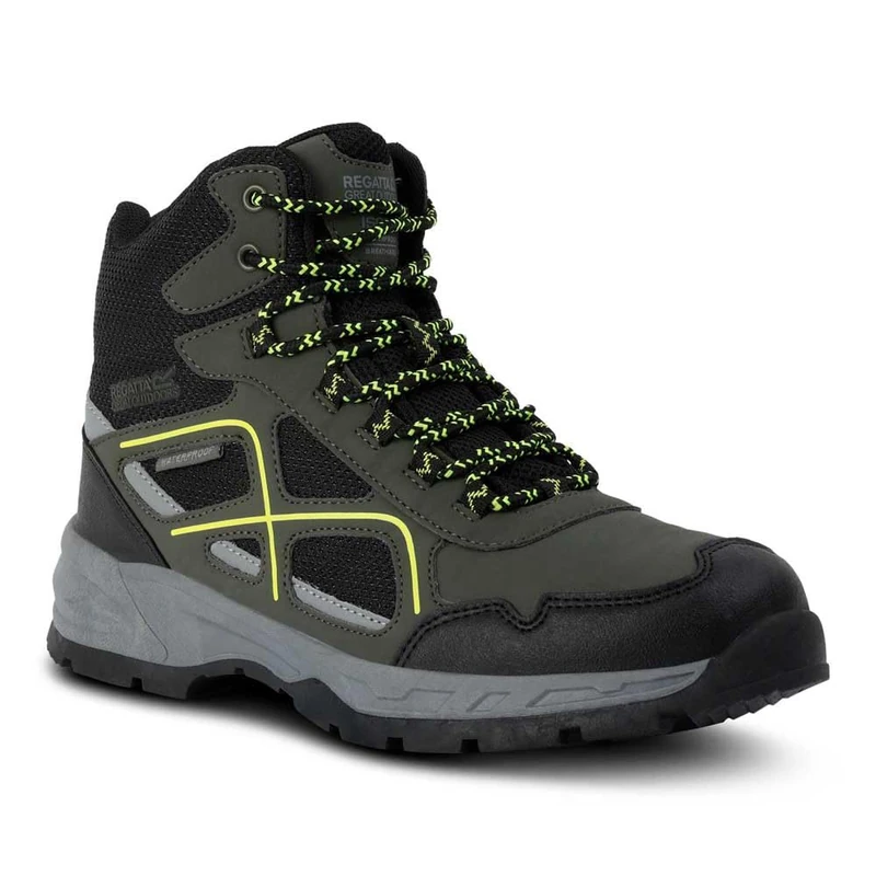 Regatta Mens Vendeavour Lace Up Waterproof Walking Boots wth Hardwearing Threads & Comfortable TECFOAM Insock - Perfect for Outdoors, Hiking, Climbnig & Mountaineering - Image 1