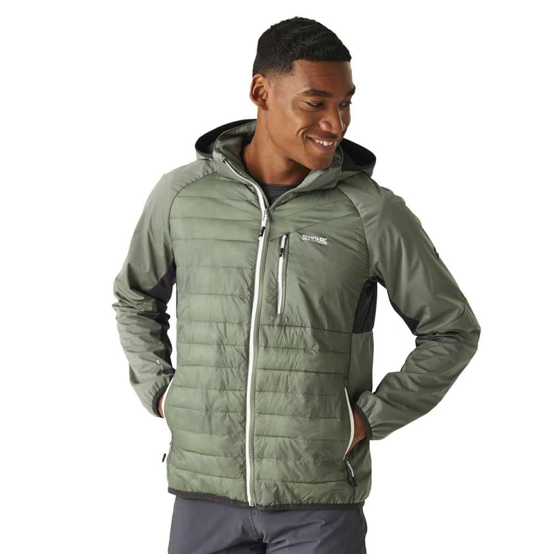 Regatta Mens Andreson Pro Hybrid Jacket (3XL) (Agave Green/Ash)
