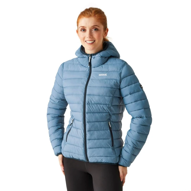 Regatta Womens Hooded Insulated Jacket Padded Coat, Coronet Blue, 8 EU