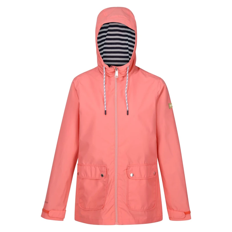 Regatta Womens Bayletta Full Zip Hooded Rain Coat - Image 1