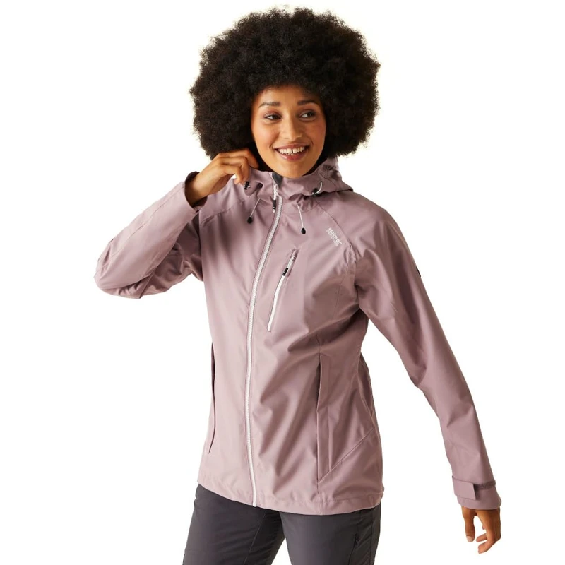 Regatta Womens/Ladies Birchdale Shell Waterproof Jacket (12 UK) (Heather/Seal Grey)