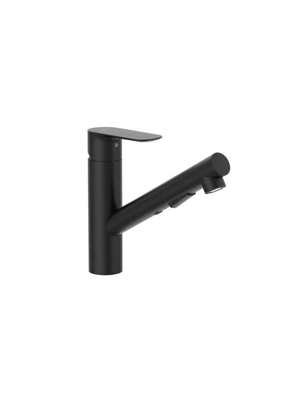 Roca A5A806ENB0 Collection Kitchen Mixer Tap with Pull-Out Spout Matt Black
