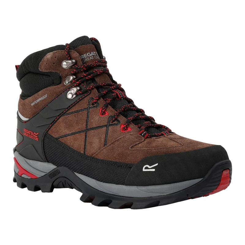 Regatta Mens Samaris Pro II Walking Boots with Performance Threads for Traction Control, Mud Guards & TECFOAM Insock, Waterproof & Breathable - Perfect for Outdoors,Hiking & Climbing