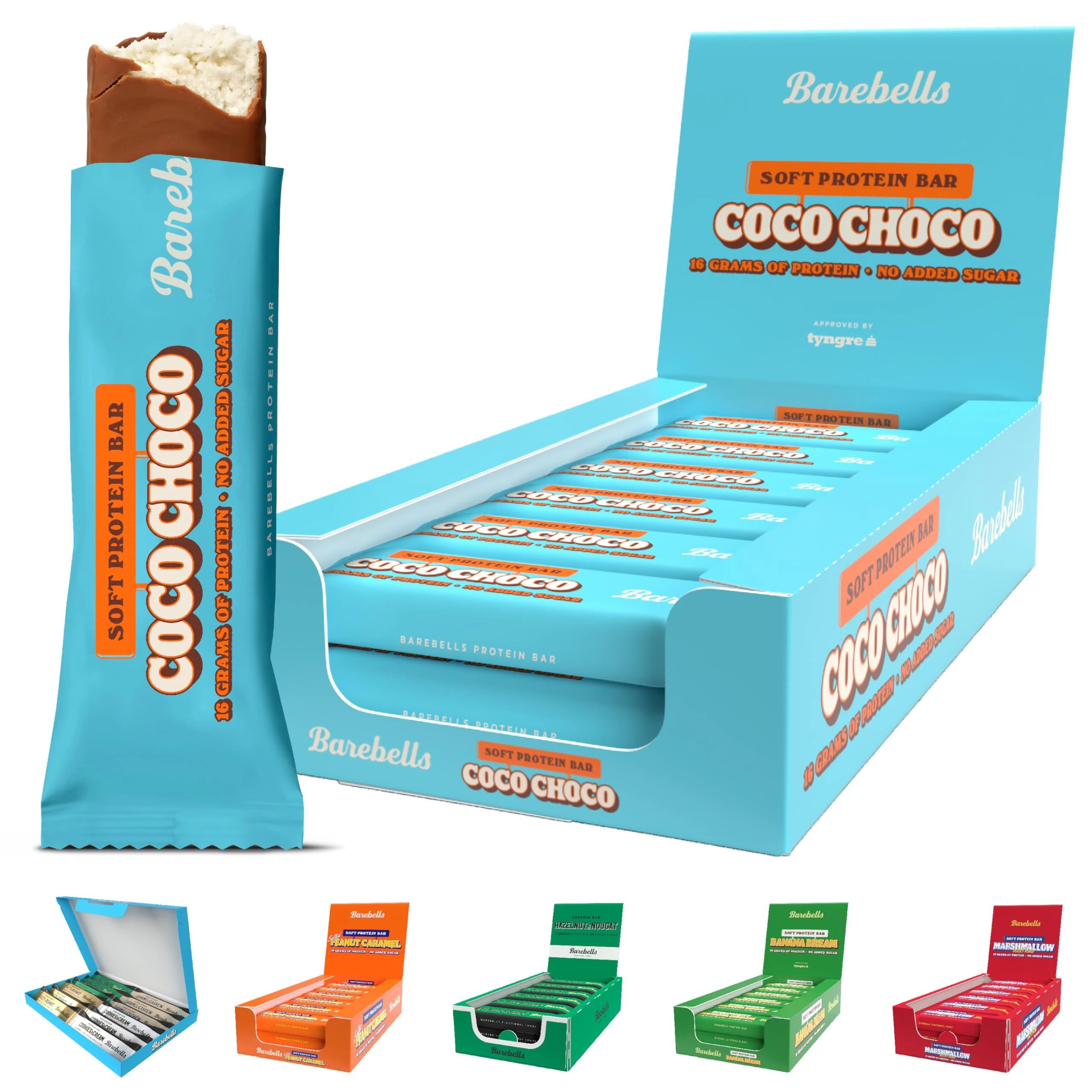 Barebells Protein Bars - 12 Count, 16g High Protein Treats – Sugar Free Chocolate Nutrition Bar, Low Carb – On The Go Breakfast or Post-Workout Snack (Coco Choco)