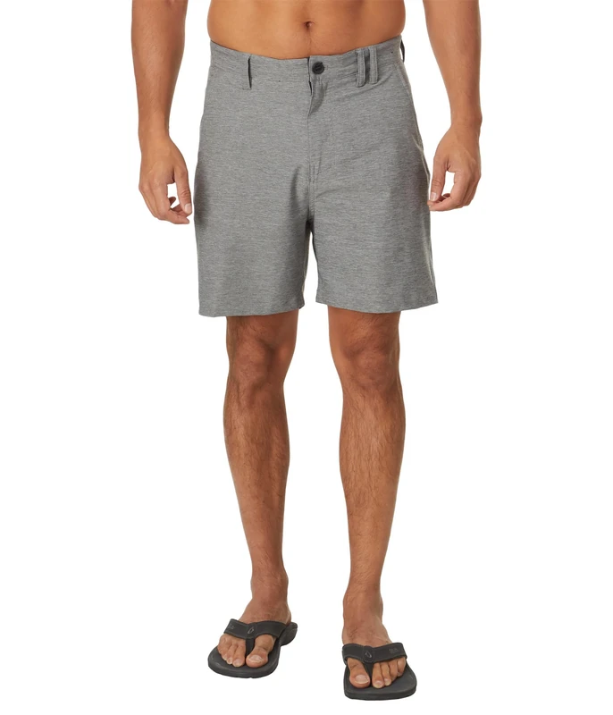 Hurley Mens Phantom Heather Walkshort 18" Bermuda Shorts, Black Heather, 30 EU - Image 1