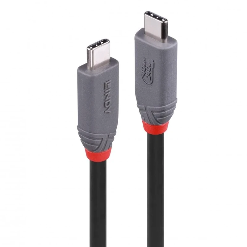 LINDY 2m USB 4 240W Type C Cable, Anthra Line