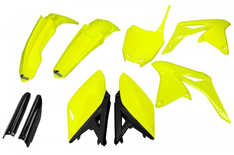 UFO PLAST Full Kit Yellow Fluorine Suzuki RMZ 250 2010-2018