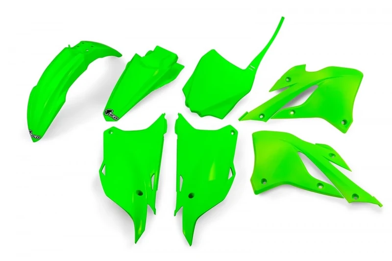 UFO PLAST Kit Green Fluorine Kawasaki KX 85 2022-2024