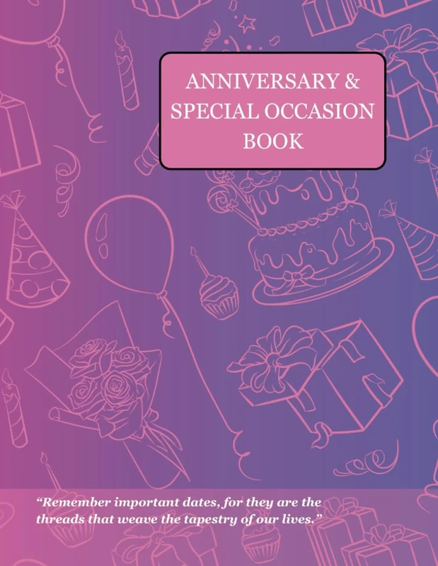 Anniversary & Special Occasion Book