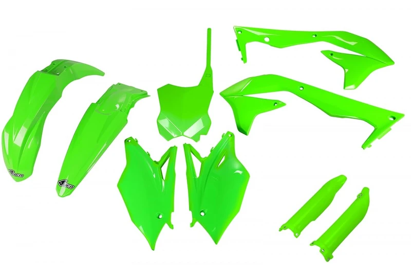 UFO PLAST Full Kit Fluorine Green Kawasaki KXF 450 2016-2017