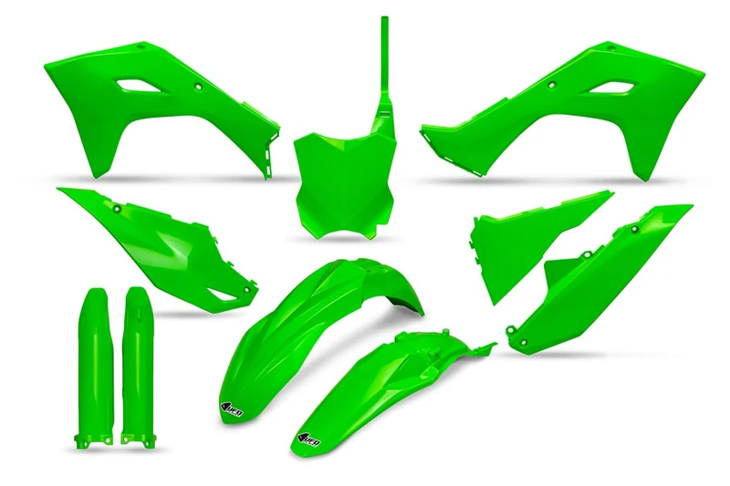 UFO PLAST Full Kit Fluorine Green Kawasaki KXF 450 2024-2024