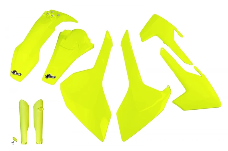 UFO PLAST Full Kit Yellow Fluorine Husqvarna FE 450 2017-2019