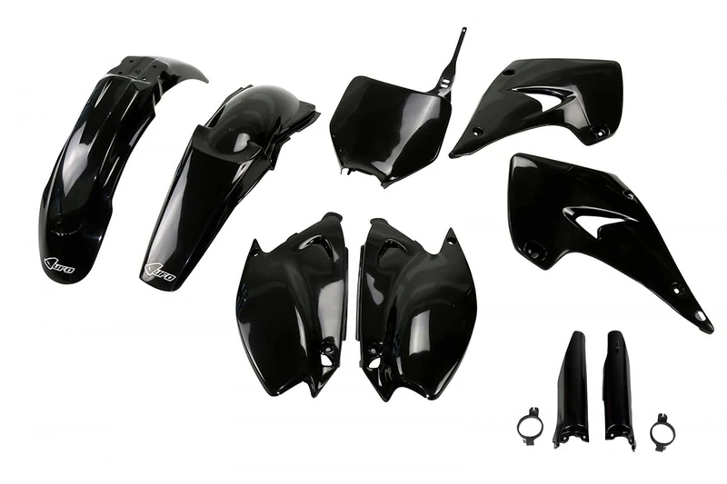 UFO PLAST Full Kit Black Kawasaki KX 125 2004-2008