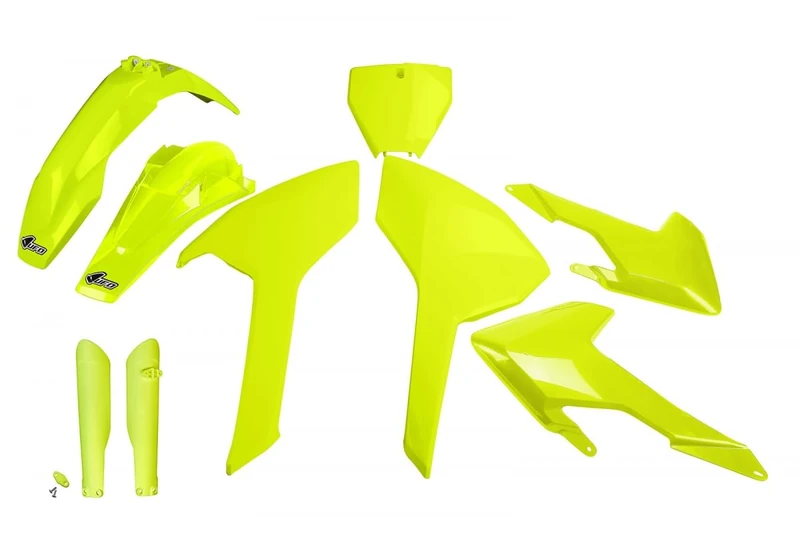 UFO PLAST Full Kit Yellow Fluorine Husqvarna TC 250 2017-2018