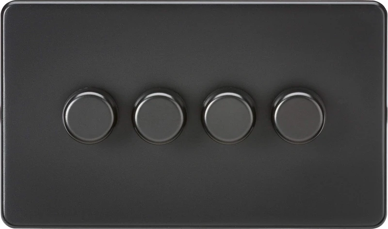 4G 2-way 10-200W (5-150W LED) Intelligent dimmer - Matt Black