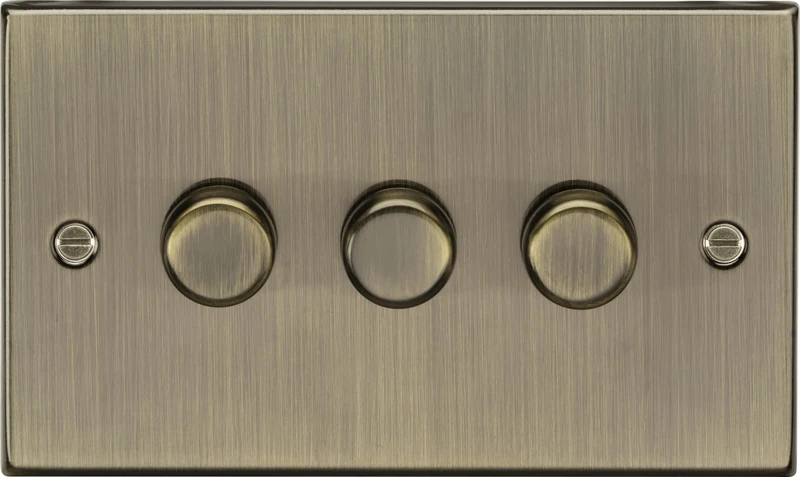 3G 2-way 10-200W (5-150W LED) Intelligent dimmer - Antique Brass