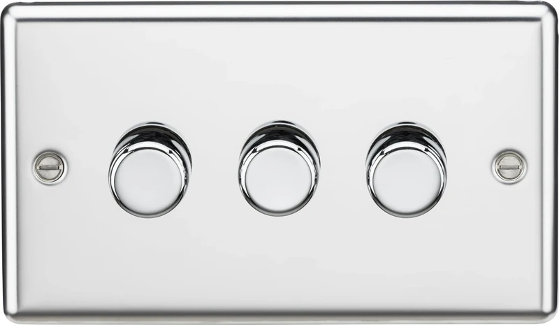 3G 2-way 10-200W (5-150W LED) Intelligent dimmer - Polished Chrome